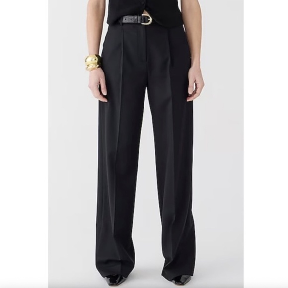 J Crew Wide-Leg Essential Pant in City Twill - Picture 1 of 6